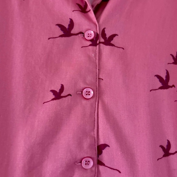 Lindy Bop Size 22 Pink Safari Pin Up Dress Giraffe Bird Tree Scene - Picture 7 of 9